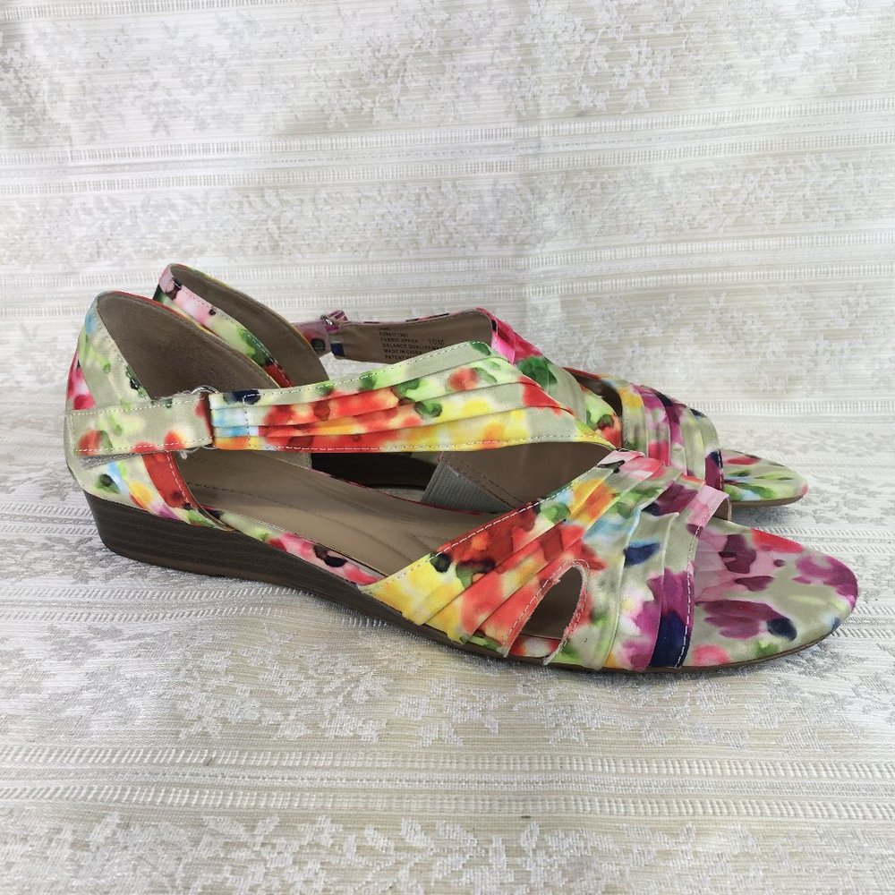 Naturalizer N5 Comfort JANE Floral Open Toe Sandals Size 10M